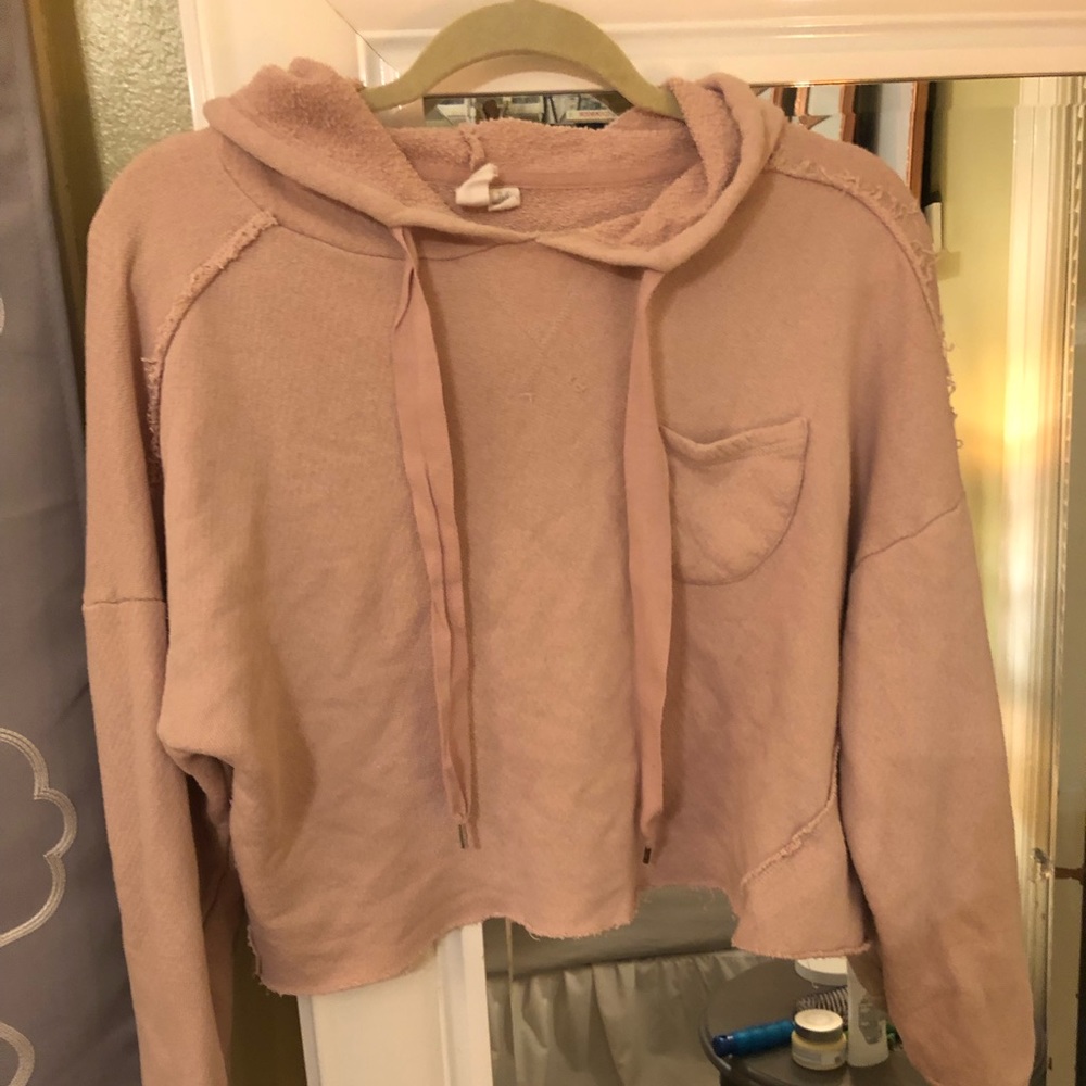 Crop top Terry cloth sweatshirt